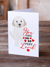 Load image into Gallery viewer, Doodle Cream #4 so Loved Greeting Cards -  Blank Note Cards – 8-Pack of Artist-Designed Cards with Envelopes