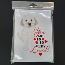 Load image into Gallery viewer, Doodle Cream #4 so Loved Greeting Cards -  Blank Note Cards – 8-Pack of Artist-Designed Cards with Envelopes