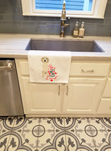 Load image into Gallery viewer, Doodle Cream #7 so Loved White Kitchen Towel Set of 2