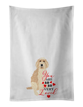 Load image into Gallery viewer, Doodle Fawn #2 so Loved White Kitchen Towel Set of 2