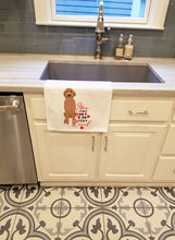 Load image into Gallery viewer, Doodle Liver #3 so Loved White Kitchen Towel Set of 2
