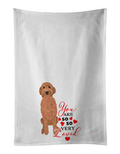 Load image into Gallery viewer, Doodle Liver #3 so Loved White Kitchen Towel Set of 2