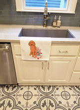 Load image into Gallery viewer, Doodle Red #1 so Loved White Kitchen Towel Set of 2