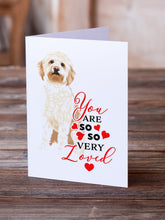 Load image into Gallery viewer, Doodle Red #2 so Loved Greeting Cards -  Blank Note Cards – 8-Pack of Artist-Designed Cards with Envelopes