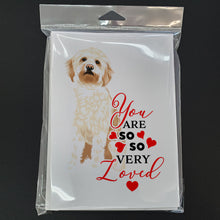 Load image into Gallery viewer, Doodle Red #2 so Loved Greeting Cards -  Blank Note Cards – 8-Pack of Artist-Designed Cards with Envelopes