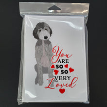 Load image into Gallery viewer, Doodle Silver #1 so Loved Greeting Cards -  Blank Note Cards – 8-Pack of Artist-Designed Cards with Envelopes
