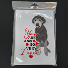Load image into Gallery viewer, Doodle Silver #2 so Loved Greeting Cards -  Blank Note Cards – 8-Pack of Artist-Designed Cards with Envelopes