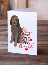 Load image into Gallery viewer, Doodle Tricolor #3 so Loved Greeting Cards -  Blank Note Cards – 8-Pack of Artist-Designed Cards with Envelopes
