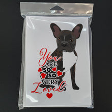 Load image into Gallery viewer, French Bulldog Brindle #2 so Loved Greeting Cards -  Blank Note Cards – 8-Pack of Artist-Designed Cards with Envelopes