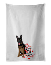 Load image into Gallery viewer, German Shepherd Bicolor so Loved White Kitchen Towel Set of 2