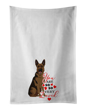 Load image into Gallery viewer, German Shepherd Black and Tan #2 so Loved White Kitchen Towel Set of 2