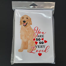 Load image into Gallery viewer, Golden Retriever Gold #1 so Loved Greeting Cards -  Blank Note Cards – 8-Pack of Artist-Designed Cards with Envelopes