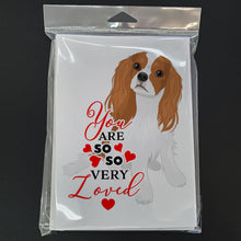 Load image into Gallery viewer, Cavalier King Charles Spaniel Blenheim #1 so Loved Greeting Cards -  Blank Note Cards – 8-Pack of Artist-Designed Cards with Envelopes