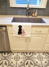 Load image into Gallery viewer, Labrador Retriever Black #3 so Loved White Kitchen Towel Set of 2