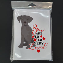 Load image into Gallery viewer, Labrador Retriever Gray Puppy so Loved Greeting Cards -  Blank Note Cards – 8-Pack of Artist-Designed Cards with Envelopes