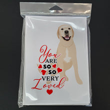 Load image into Gallery viewer, Labrador Retriever Yellow #2 so Loved Greeting Cards -  Blank Note Cards – 8-Pack of Artist-Designed Cards with Envelopes