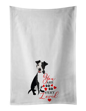 Load image into Gallery viewer, Pit Bull Black #2 so Loved White Kitchen Towel Set of 2