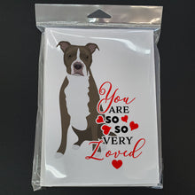 Load image into Gallery viewer, Pit Bull Blue #6 so Loved Greeting Cards -  Blank Note Cards – 8-Pack of Artist-Designed Cards with Envelopes