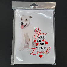 Load image into Gallery viewer, Pit Bull Puppy so Loved Greeting Cards -  Blank Note Cards – 8-Pack of Artist-Designed Cards with Envelopes