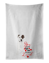 Load image into Gallery viewer, Pit Bull White #2 so Loved White Kitchen Towel Set of 2