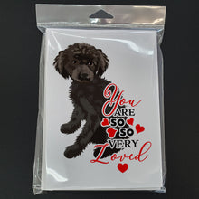 Load image into Gallery viewer, Poodle Toy Brown so Loved Greeting Cards -  Blank Note Cards – 8-Pack of Artist-Designed Cards with Envelopes