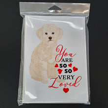 Load image into Gallery viewer, Poodle Toy Cream so Loved Greeting Cards -  Blank Note Cards – 8-Pack of Artist-Designed Cards with Envelopes
