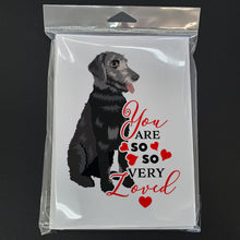 Load image into Gallery viewer, Schnauzer Black and Tan so Loved Greeting Cards -  Blank Note Cards – 8-Pack of Artist-Designed Cards with Envelopes