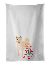 Load image into Gallery viewer, Shiba Inu Cream #1 so Loved White Kitchen Towel Set of 2