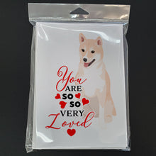 Load image into Gallery viewer, Shiba Inu Cream #2 so Loved Greeting Cards -  Blank Note Cards – 8-Pack of Artist-Designed Cards with Envelopes