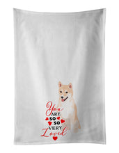 Load image into Gallery viewer, Shiba Inu Cream #2 so Loved White Kitchen Towel Set of 2