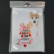 Load image into Gallery viewer, Shiba Inu Red #2 so Loved Greeting Cards -  Blank Note Cards – 8-Pack of Artist-Designed Cards with Envelopes