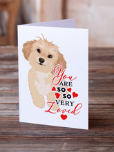 Load image into Gallery viewer, Shih-Tzu Gold #1 so Loved Greeting Cards -  Blank Note Cards – 8-Pack of Artist-Designed Cards with Envelopes