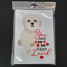 Load image into Gallery viewer, Shih-Tzu Gold #3 so Loved Greeting Cards -  Blank Note Cards – 8-Pack of Artist-Designed Cards with Envelopes