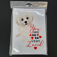 Load image into Gallery viewer, Shih-Tzu Gold #4 so Loved Greeting Cards -  Blank Note Cards – 8-Pack of Artist-Designed Cards with Envelopes