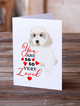 Load image into Gallery viewer, Shih-Tzu Gold #7 so Loved Greeting Cards -  Blank Note Cards – 8-Pack of Artist-Designed Cards with Envelopes