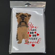 Load image into Gallery viewer, Yorkie Chocolate #1 so Loved Greeting Cards -  Blank Note Cards – 8-Pack of Artist-Designed Cards with Envelopes