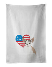 Load image into Gallery viewer, Chihuahua Merle Patriotic White Kitchen Towel Set of 2