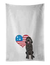 Load image into Gallery viewer, Doodle Black #1 Patriotic White Kitchen Towel Set of 2