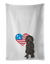 Load image into Gallery viewer, Doodle Chocolate #1 Patriotic White Kitchen Towel Set of 2