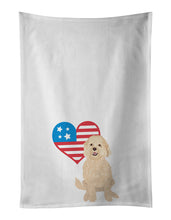 Load image into Gallery viewer, Doodle Fawn #1 Patriotic White Kitchen Towel Set of 2