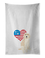 Load image into Gallery viewer, Doodle Fawn #2 Patriotic White Kitchen Towel Set of 2