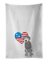 Load image into Gallery viewer, Doodle Silver #2 Patriotic White Kitchen Towel Set of 2