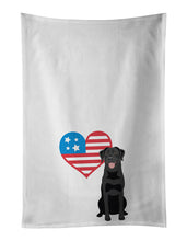 Load image into Gallery viewer, Labrador Retriever Black #1 Patriotic White Kitchen Towel Set of 2