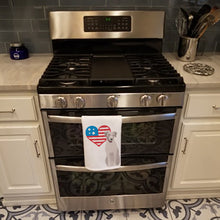 Load image into Gallery viewer, Labrador Retriever Gray Patriotic White Kitchen Towel Set of 2