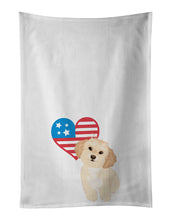 Load image into Gallery viewer, Shih-Tzu Gold #1 Patriotic White Kitchen Towel Set of 2