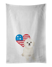 Load image into Gallery viewer, Shih-Tzu Gold #3 Patriotic White Kitchen Towel Set of 2
