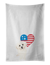 Load image into Gallery viewer, Shih-Tzu Gold #4 Patriotic White Kitchen Towel Set of 2