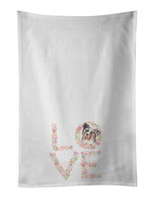Load image into Gallery viewer, Australian Shepherd #5 LOVE White Kitchen Towel Set of 2
