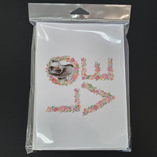 Load image into Gallery viewer, Basset Hound #4 LOVE Greeting Cards -  Blank Note Cards – 8-Pack of Artist-Designed Cards with Envelopes