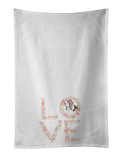 Load image into Gallery viewer, Basset Hound #7 LOVE White Kitchen Towel Set of 2